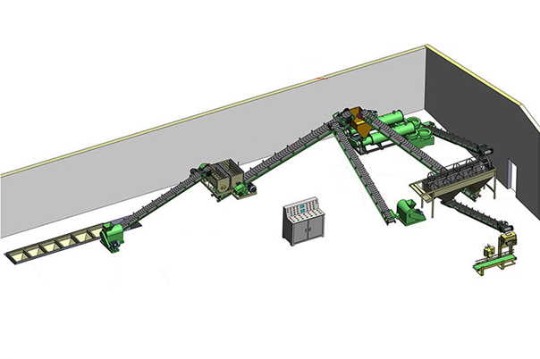 豬糞有機(jī)肥顆粒生產(chǎn)線(xiàn)規(guī)劃圖